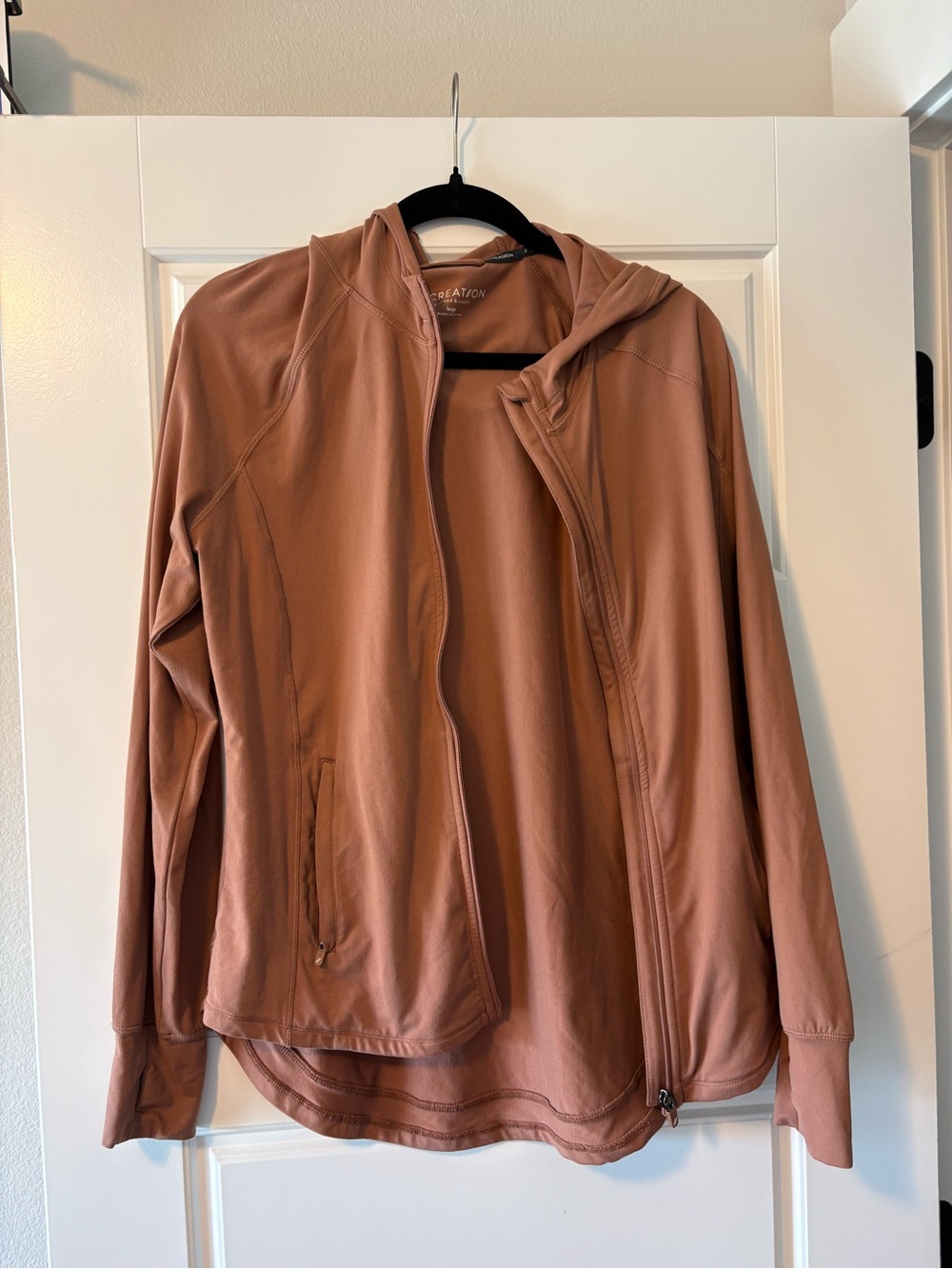 Thread & Supply RECREAT/ON Hooded Jacket in Warm Terracotta